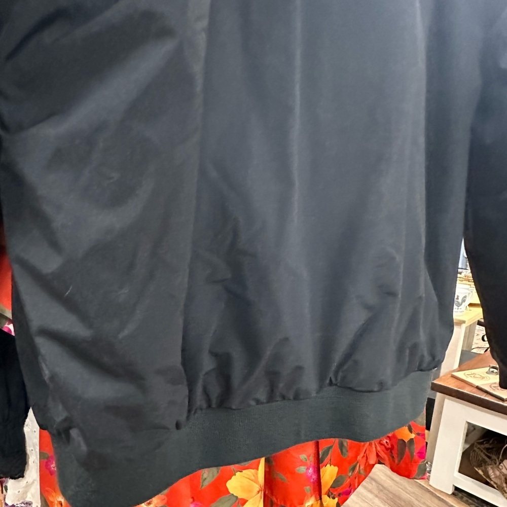 L L bean men’s black warm up bomber jacket fleece lined men’s large regular - Picture 8 of 8